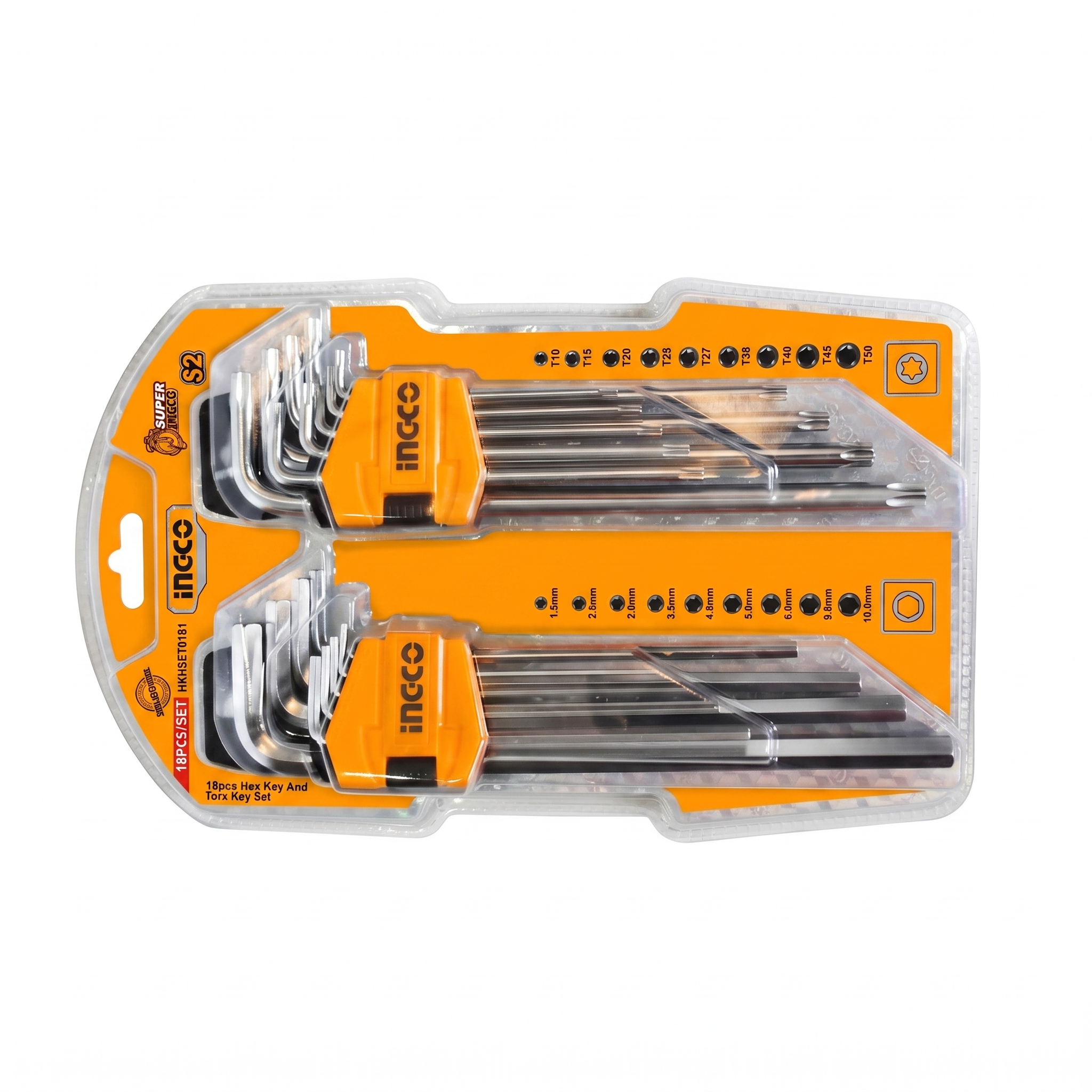 18pcs Hex Key And Troxy Key Set Hkhset0181